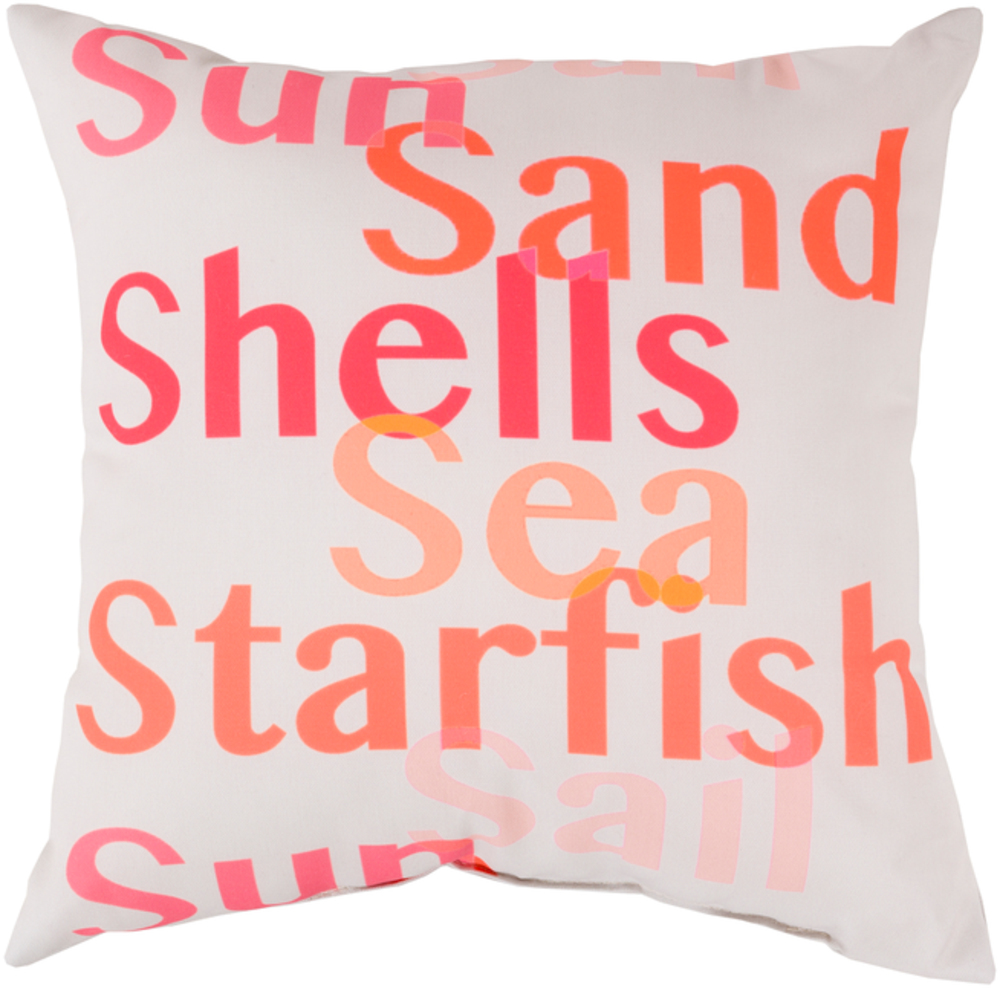 RG090-2020 Rain 20 x 20 x 4 in. Throw Pillow, Pink - Medium