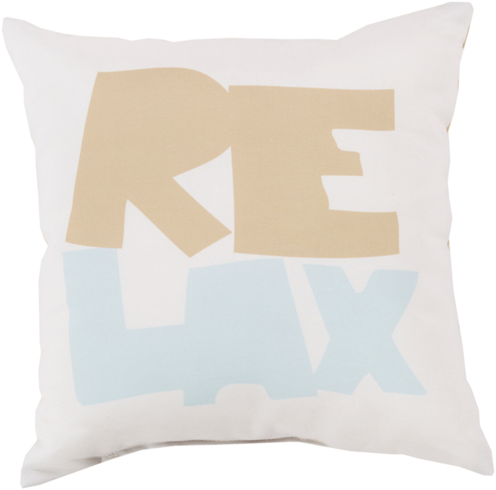 RG092-2626 Rain 26 x 26 x 5 in. Throw Pillow, Blue - Large