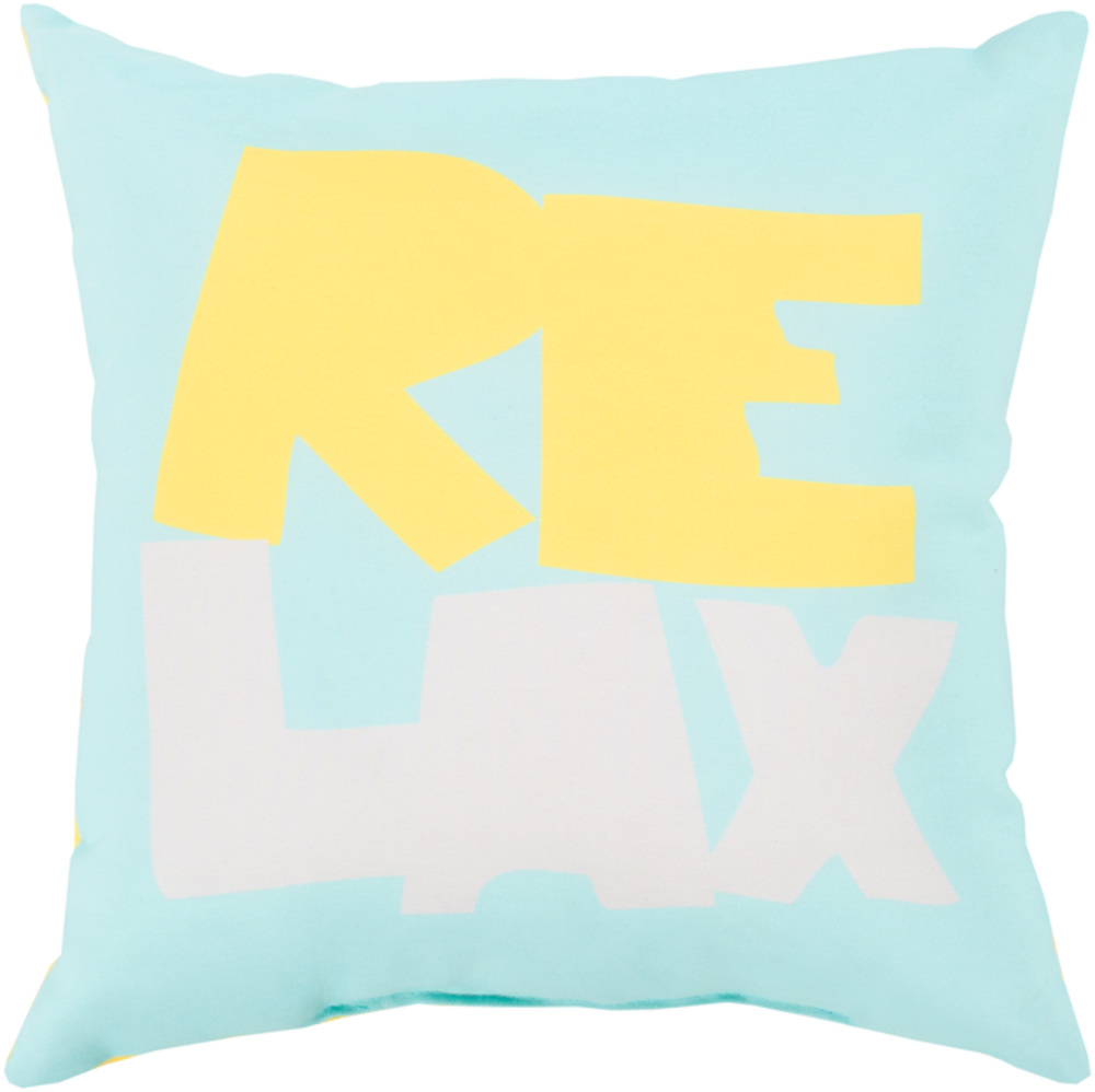 RG094-2626 Rain 26 x 26 x 5 in. Throw Pillow, Yellow - Large