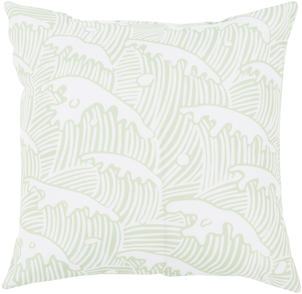 RG099-2020 Rain 20 x 20 x 4 in. Throw Pillow, Green - Medium
