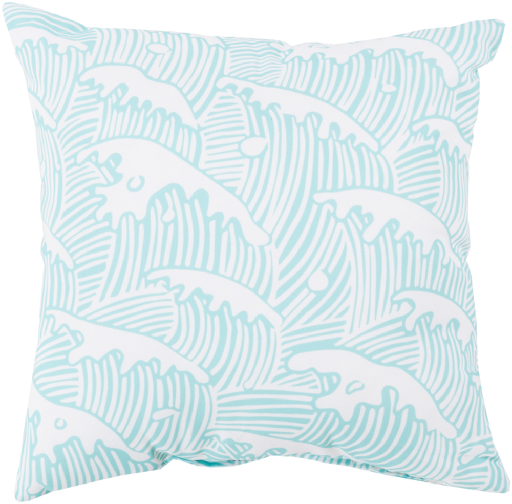 RG100-2626 Rain 26 x 26 x 5 in. Throw Pillow, Blue - Large