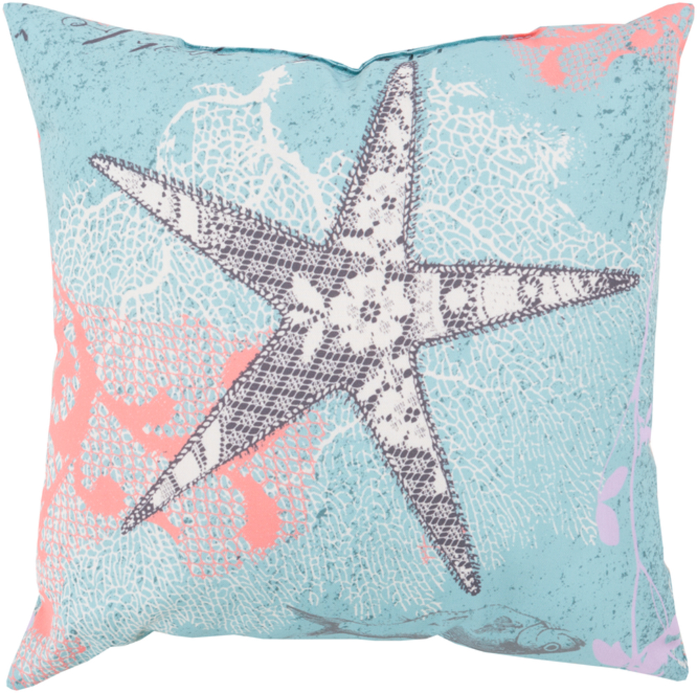 RG101-2626 Rain 26 x 26 x 5 in. Throw Pillow, Blue - Large