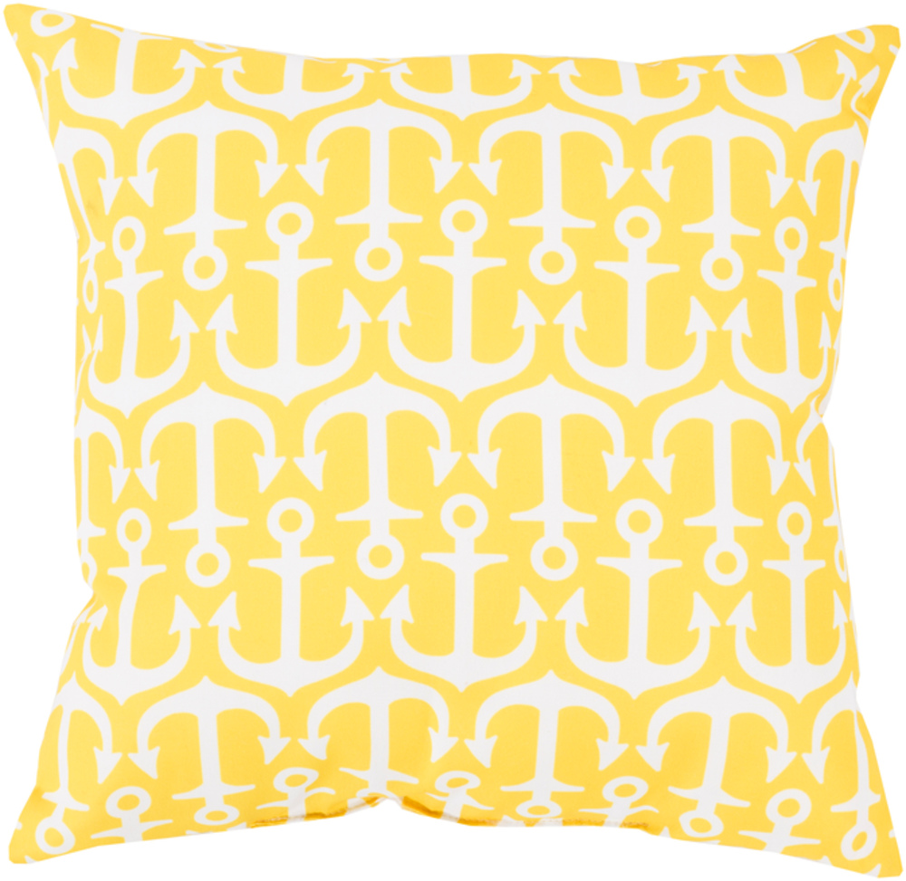 RG113-2020 Rain 20 x 20 x 4 in. Throw Pillow, Yellow - Medium