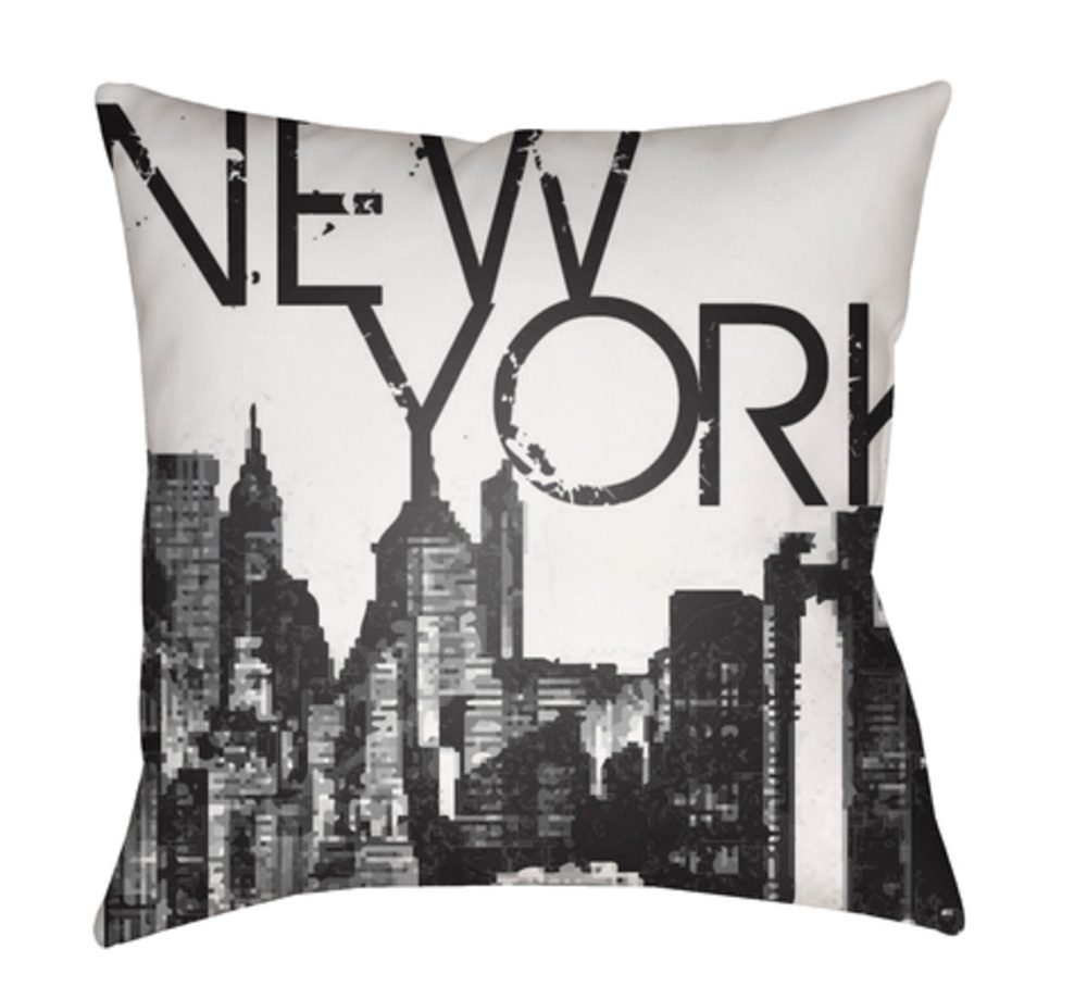 JT001-1818 Jetset 18 x 18 x 4 in. Throw Pillow, Grey - Medium