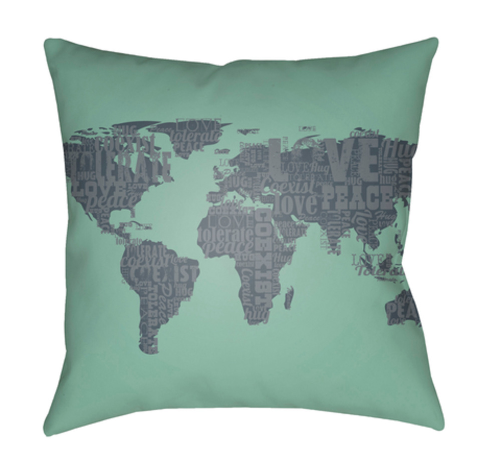 JT004-2020 Jetset 20 x 20 x 4 in. Throw Pillow, Grey - Medium