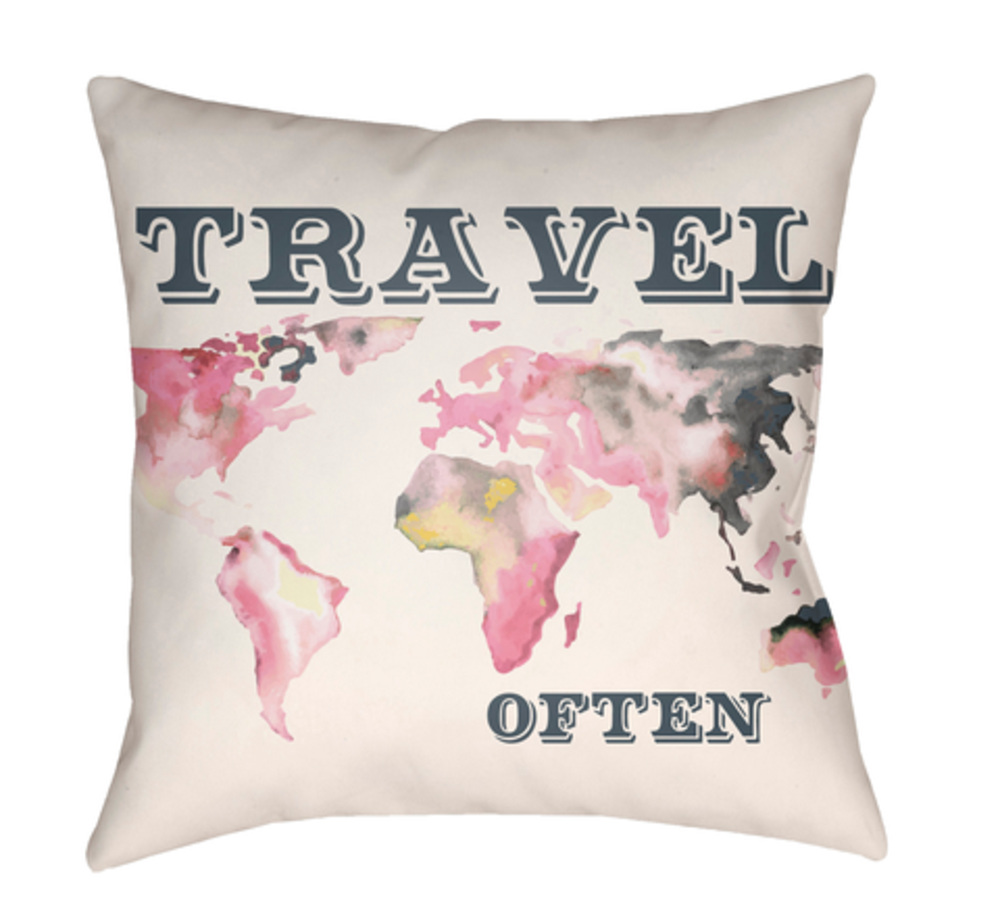 JT009-2020 Jetset 20 x 20 x 4 in. Throw Pillow, Yellow - Medium