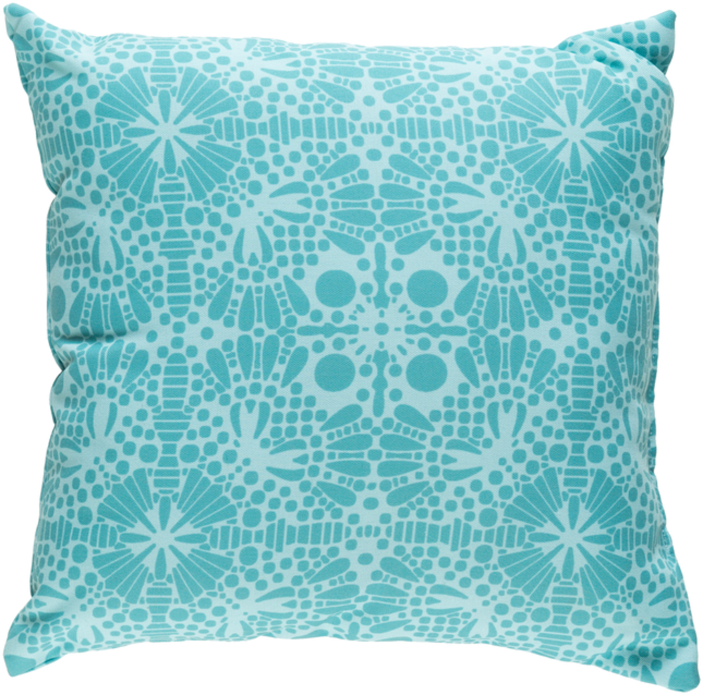 LC006-1818 Laser Cut 18 x 18 x 4 in. Throw Pillow, Blue - Medium