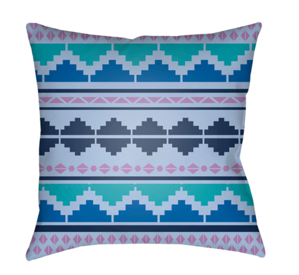 LI008-2020 Littles 20 x 20 x 4 in. Throw Pillow, Blue - Medium