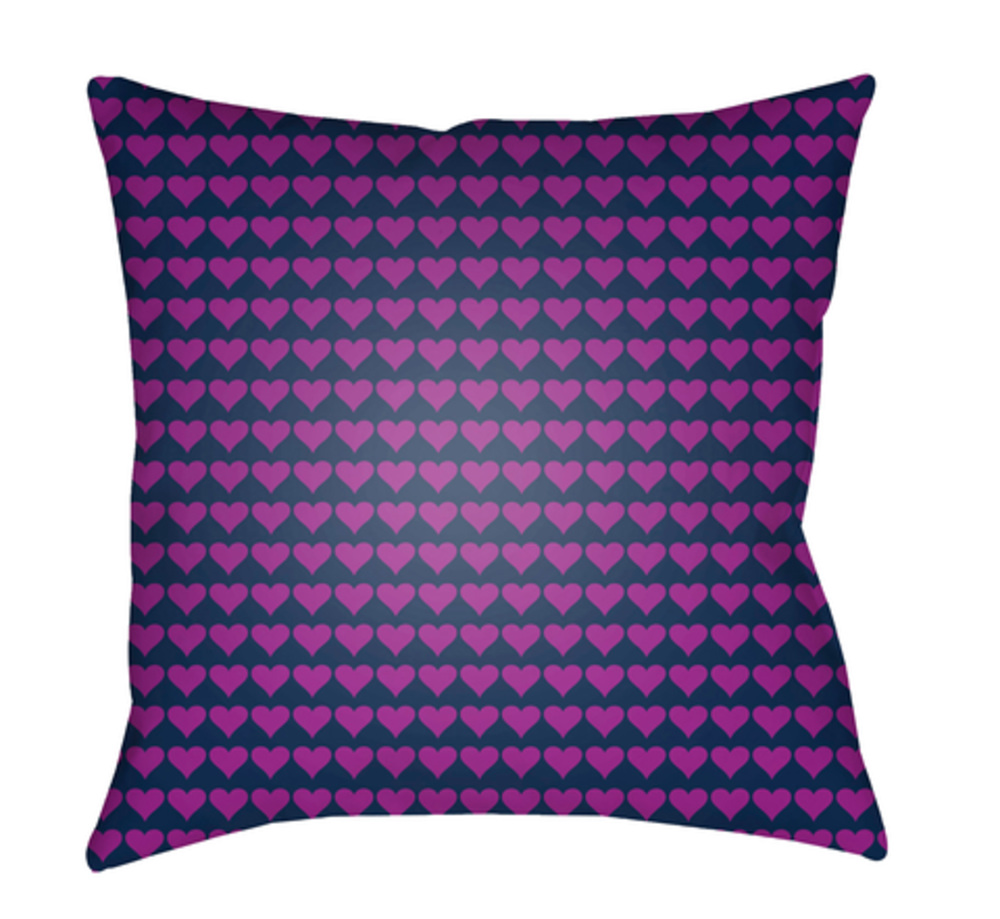 LI016-1818 Littles 18 x 18 x 4 in. Throw Pillow, Navy - Medium
