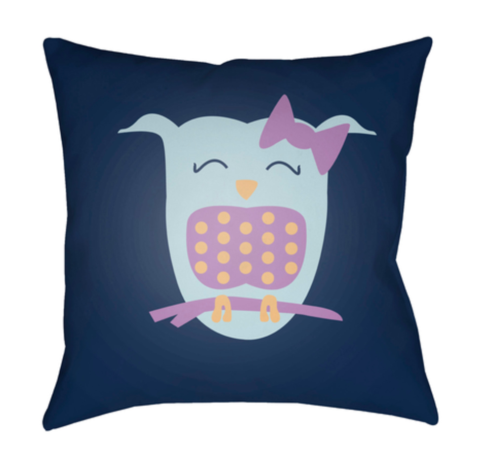 LI032-1818 Littles 18 x 18 x 4 in. Throw Pillow, Yellow - Medium