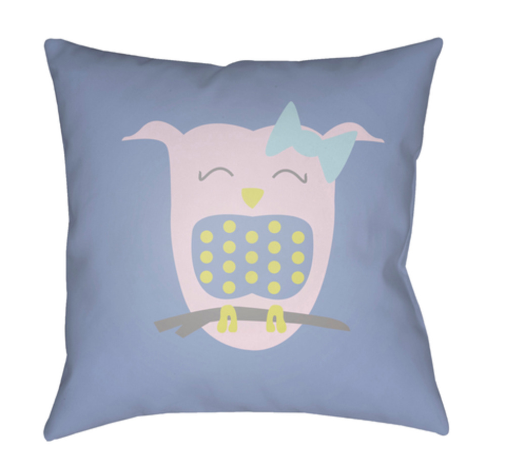 LI034-2020 Littles 20 x 20 x 4 in. Throw Pillow, Yellow - Medium