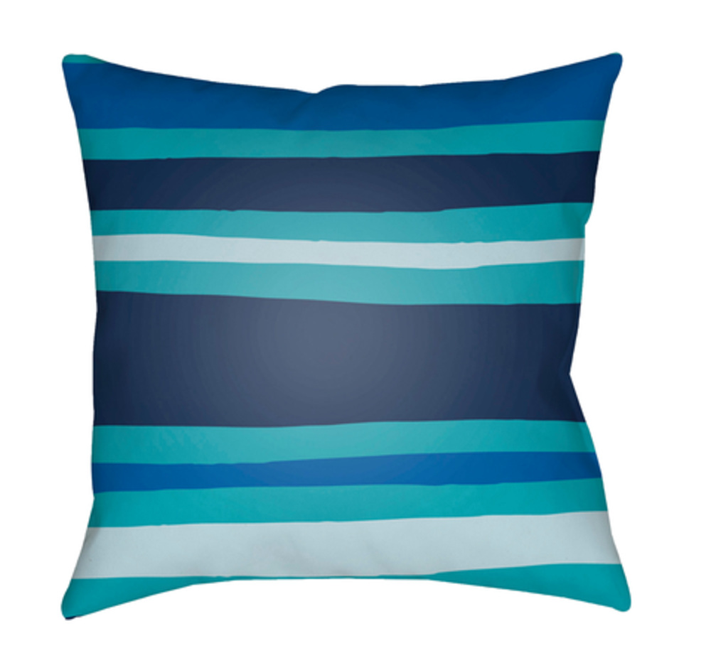 LI035-1818 Littles 18 x 18 x 4 in. Throw Pillow, Blue - Medium