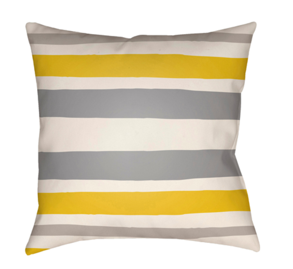 LI039-2020 Littles 20 x 20 x 4 in. Throw Pillow, Yellow - Medium