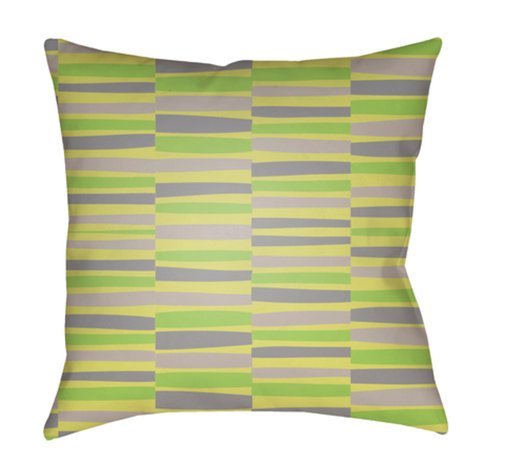 LI042-1818 Littles 18 x 18 x 4 in. Throw Pillow, Green - Medium
