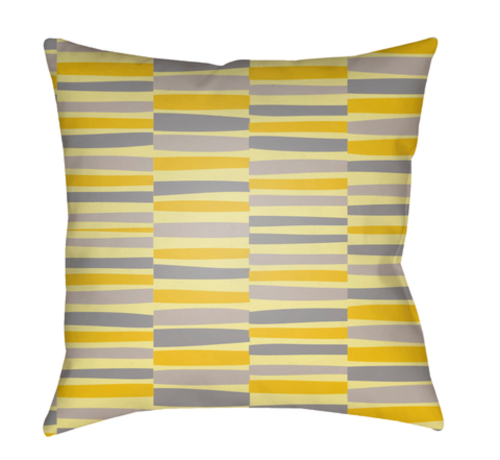 LI044-2020 Littles 20 x 20 x 4 in. Throw Pillow, Yellow - Medium
