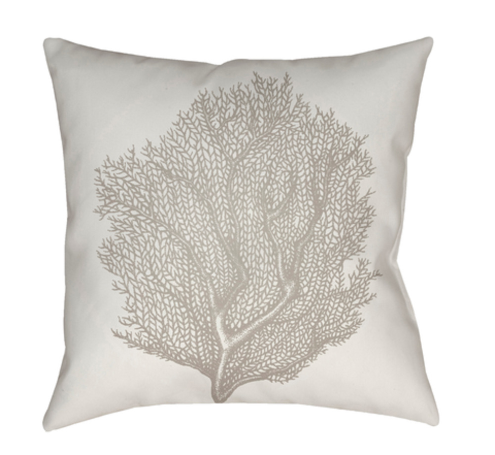 SOL035-2020 Coastal II 20 x 20 x 4 in. Throw Pillow, Beige - Medium