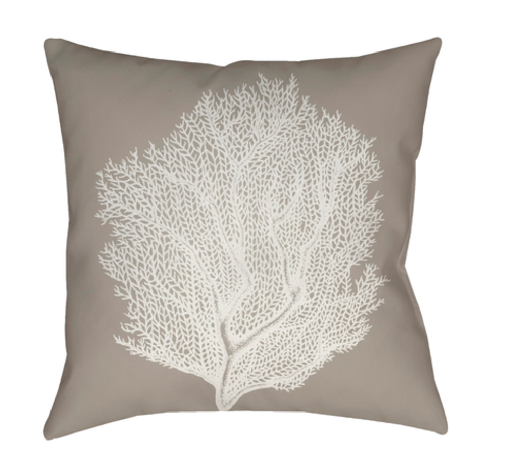 SOL037-1818 Coastal II 18 x 18 x 4 in. Throw Pillow, Beige - Medium