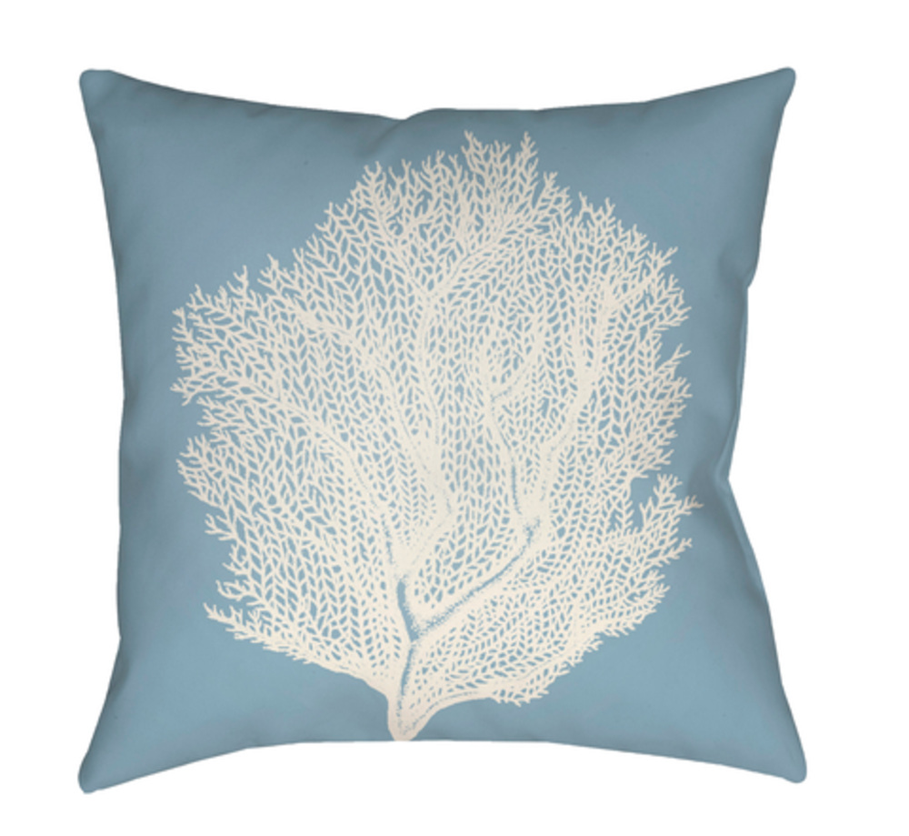 SOL039-2020 Coastal II 20 x 20 x 4 in. Throw Pillow, Blue - Medium