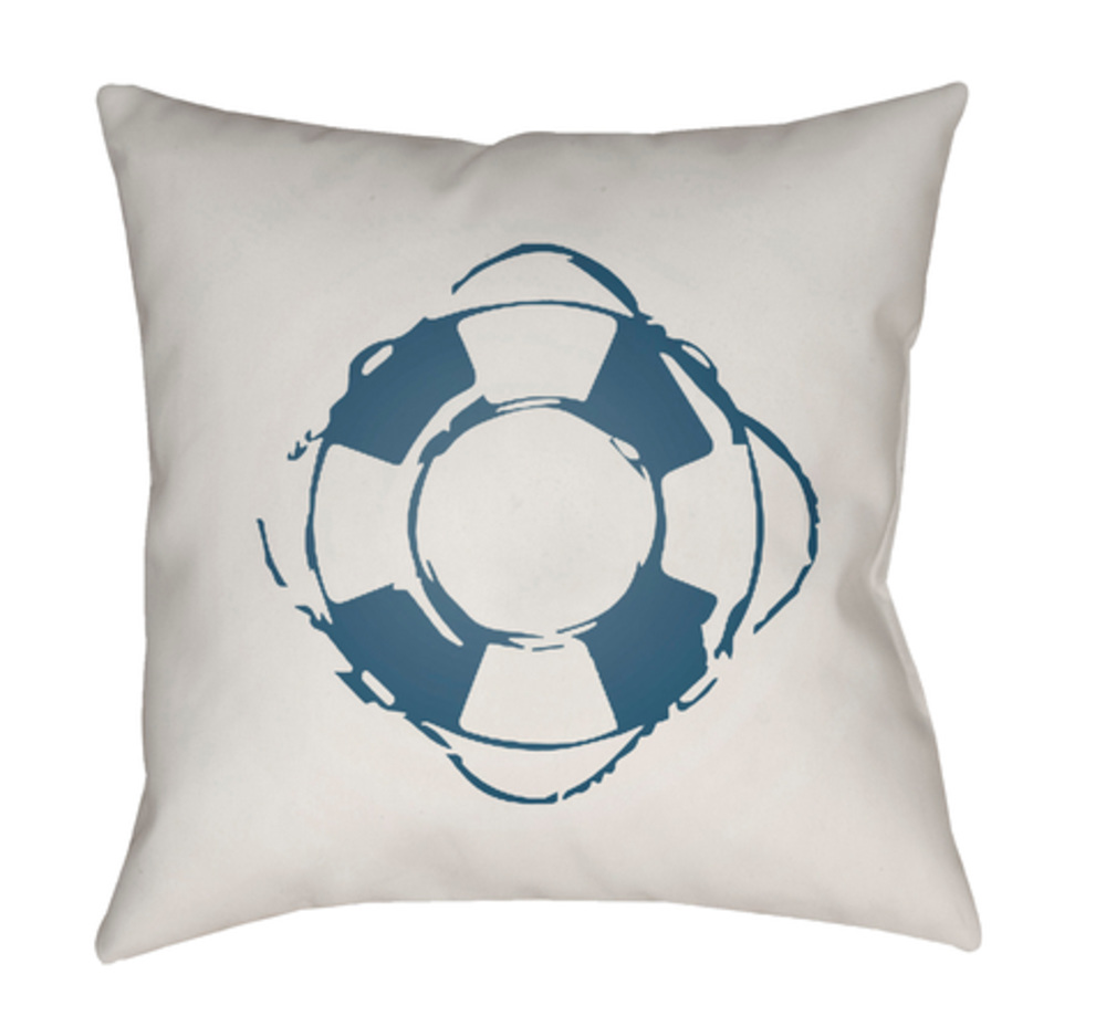 SOL043-1818 Nautical 18 x 18 x 4 in. Throw Pillow, Blue - Medium
