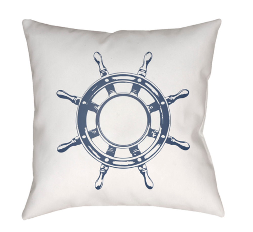 SOL046-1818 Nautical II 18 x 18 x 4 in. Throw Pillow, Blue - Medium