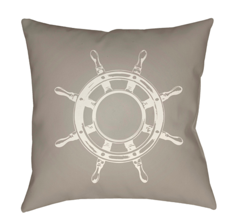 SOL048-2020 Nautical II 20 x 20 x 4 in. Throw Pillow, Beige - Medium