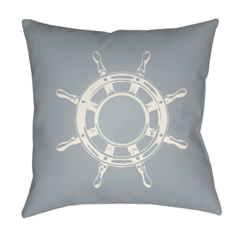 SOL049-1818 Nautical II 18 x 18 x 4 in. Throw Pillow, Blue - Medium