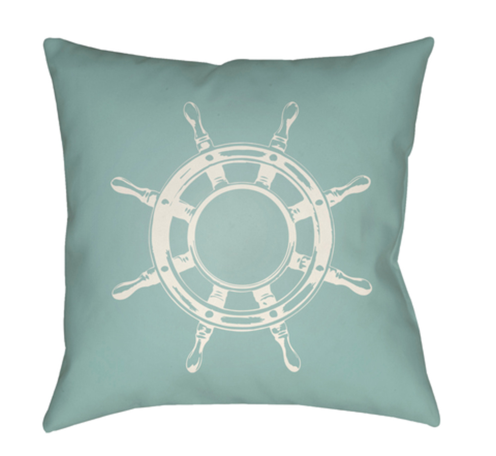 SOL050-1818 Nautical II 18 x 18 x 4 in. Throw Pillow, Green - Medium