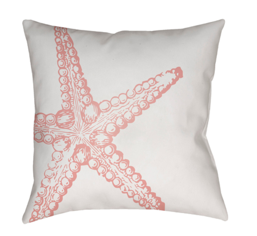 SOL055-1818 Nautical III 18 x 18 x 4 in. Throw Pillow, Pink - Medium