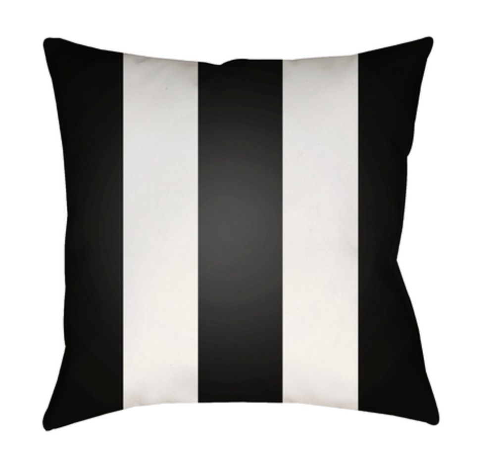 SOL064-2020 Edgartown 20 x 20 x 4 in. Throw Pillow, Black - Medium