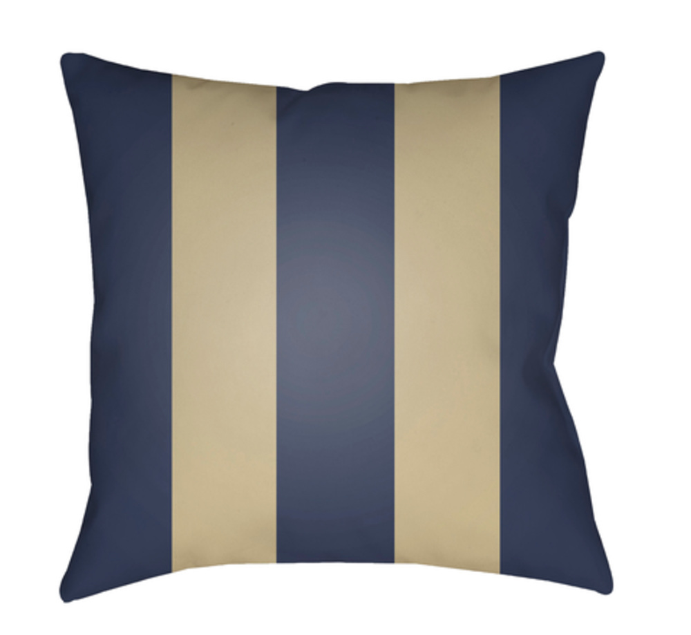 SOL067-1818 Edgartown 18 x 18 x 4 in. Throw Pillow, Navy - Medium