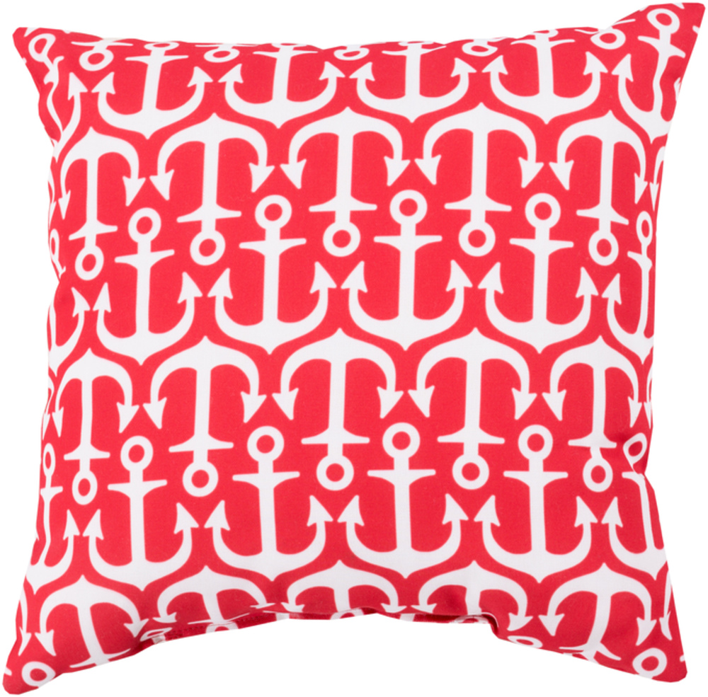 RG116-2626 Rain 26 x 26 x 5 in. Throw Pillow, Red - Large