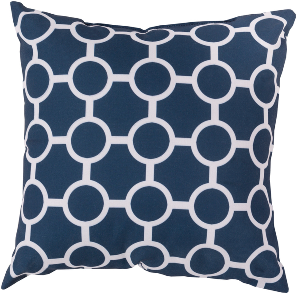 RG119-1818 Rain 18 x 18 x 4 in. Throw Pillow, Navy - Medium