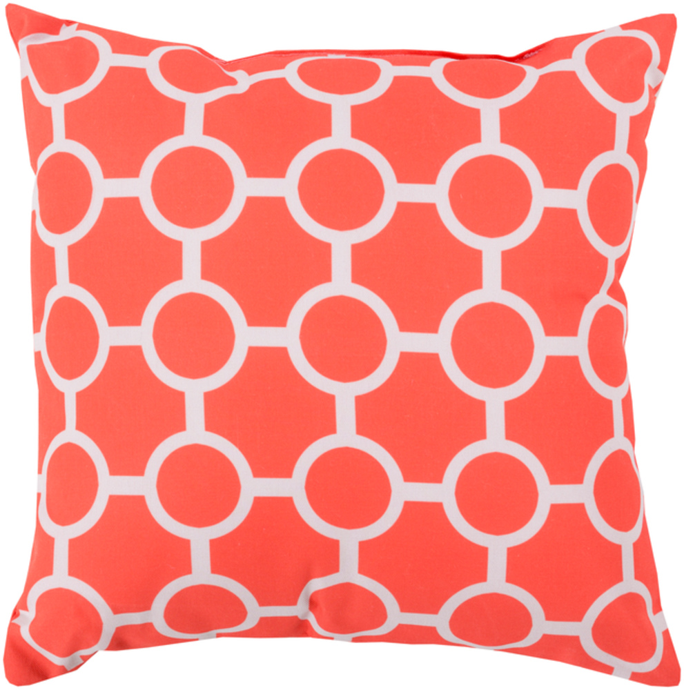 RG120-2020 Rain 20 x 20 x 4 in. Throw Pillow, Orange - Medium