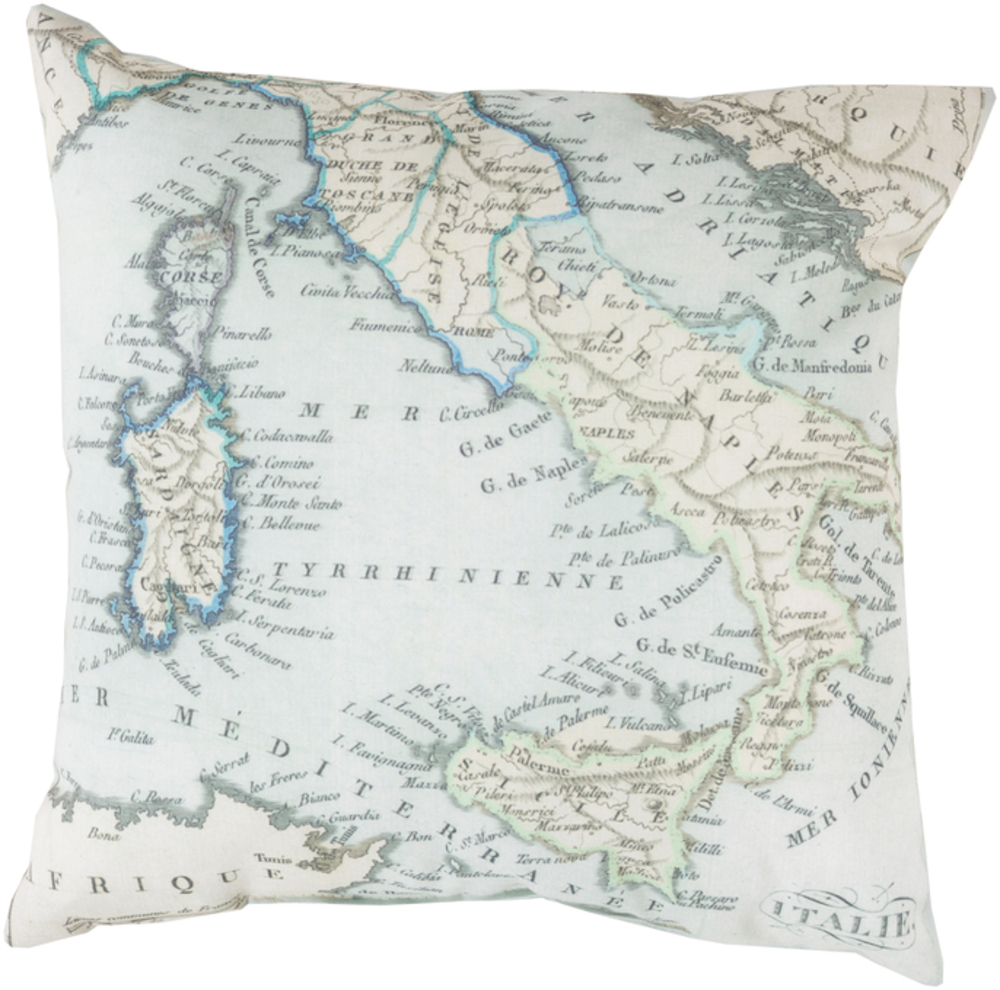 RG128-2020 Rain 20 x 20 x 4 in. Throw Pillow, Green - Medium