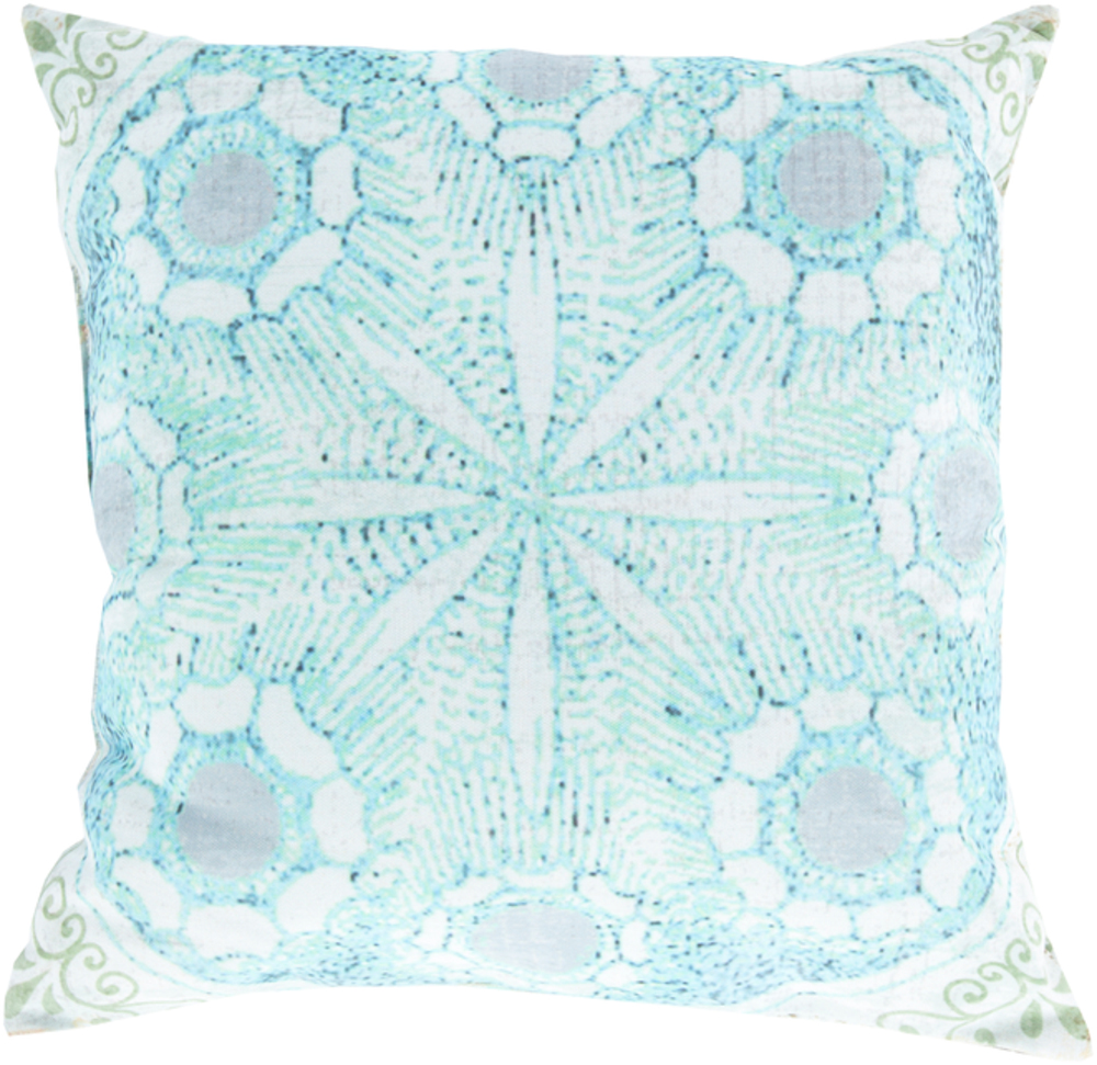 RG133-1818 Rain 18 x 18 x 4 in. Throw Pillow, Green - Medium