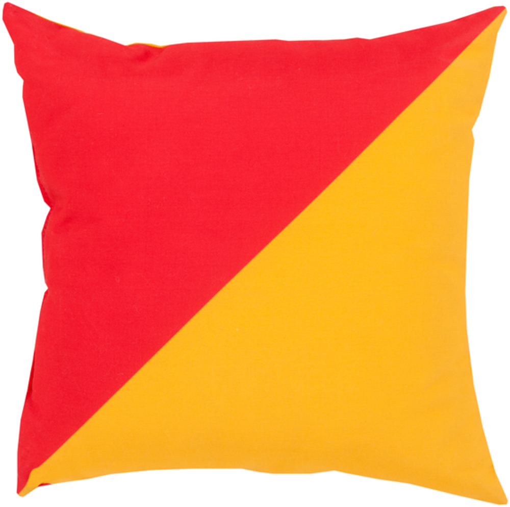 RG136-2020 Rain 20 x 20 x 4 in. Throw Pillow, Orange - Medium