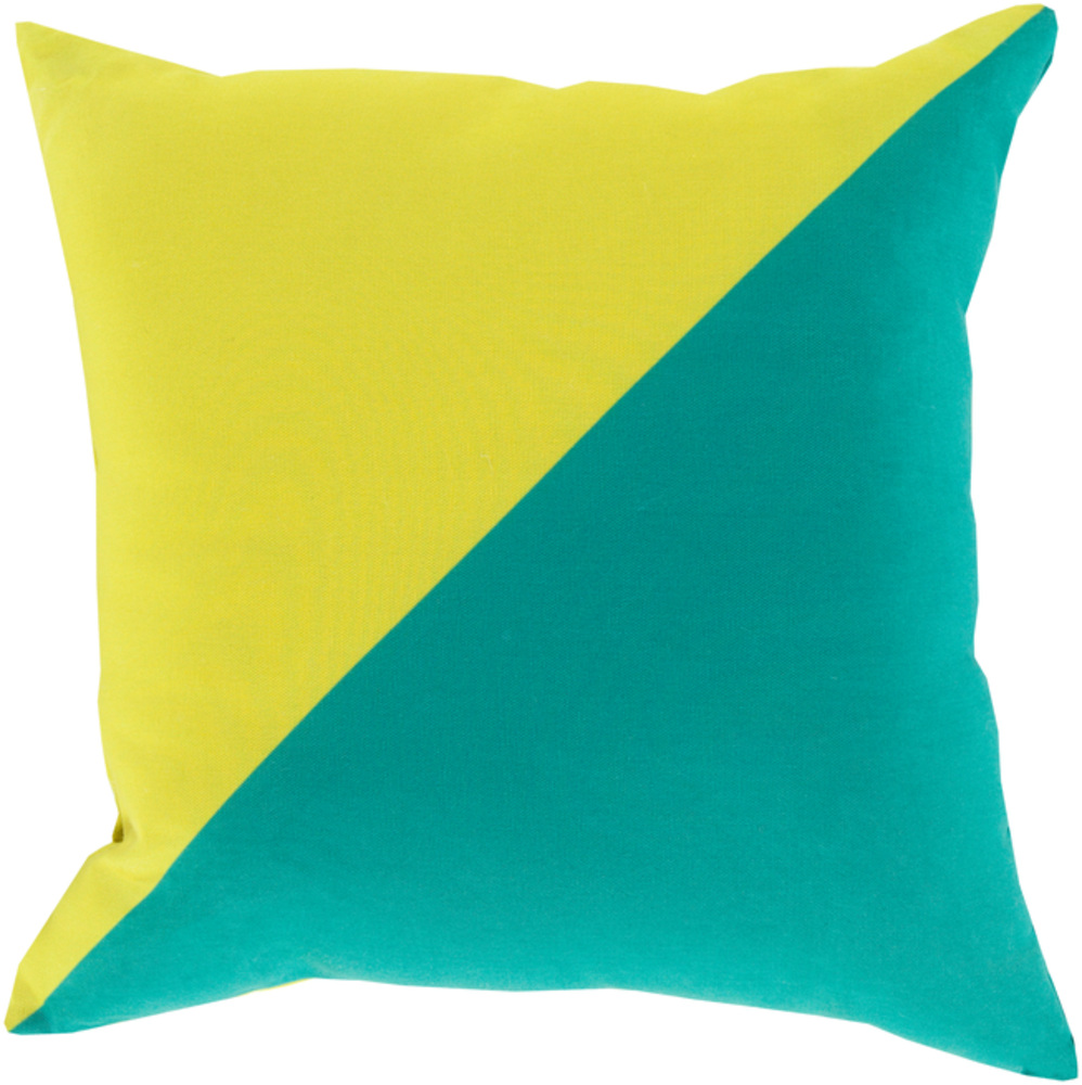 RG137-1818 Rain 18 x 18 x 4 in. Throw Pillow, Yellow - Medium
