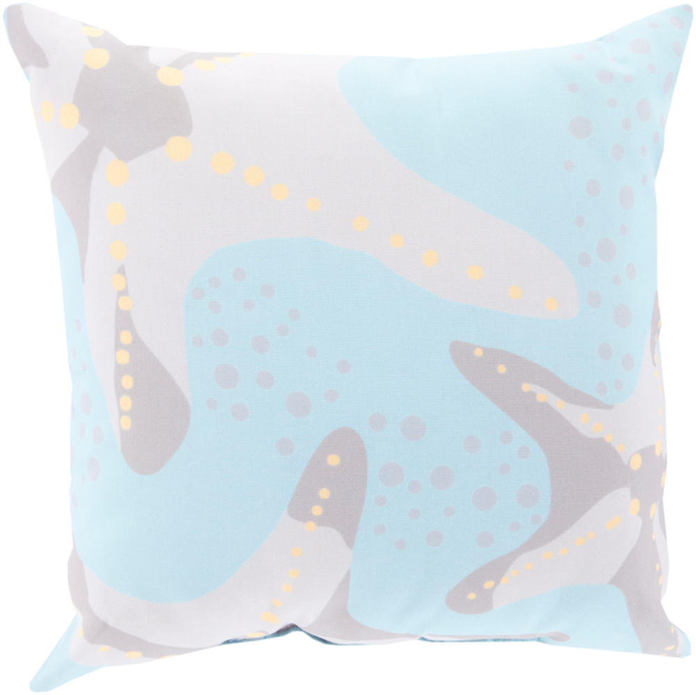RG141-1818 Rain 18 x 18 x 4 in. Throw Pillow, Blue - Medium