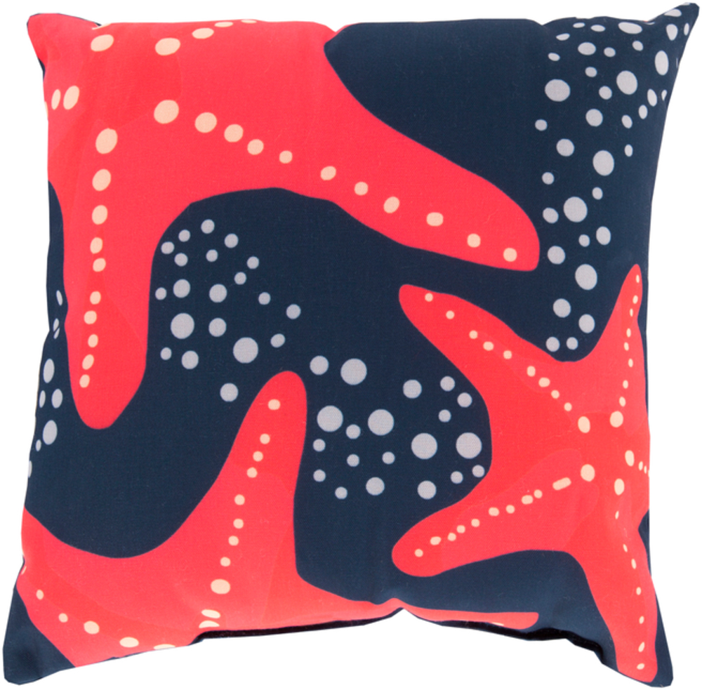 RG142-2626 Rain 26 x 26 x 5 in. Throw Pillow, Navy - Large