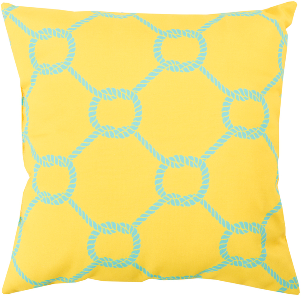 RG144-2020 Rain 20 x 20 x 4 in. Throw Pillow, Yellow - Medium