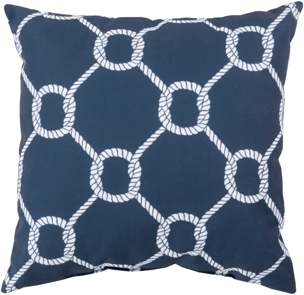 RG146-2020 Rain 20 x 20 x 4 in. Throw Pillow, Navy - Medium