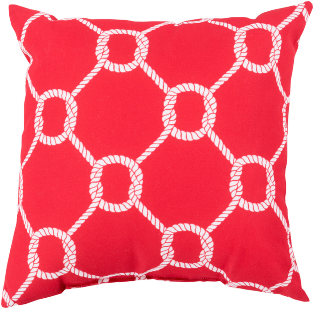 RG147-2020 Rain 20 x 20 x 4 in. Throw Pillow, Red - Medium