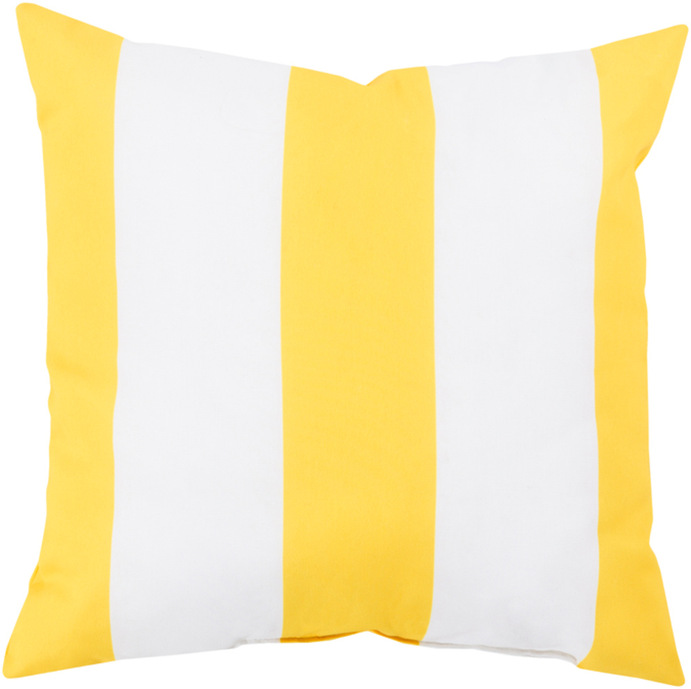 RG157-1818 Rain 18 x 18 x 4 in. Throw Pillow, Yellow - Medium