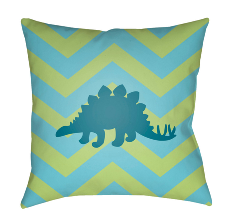 LI053-1818 Littles 18 x 18 x 4 in. Throw Pillow, Green - Medium