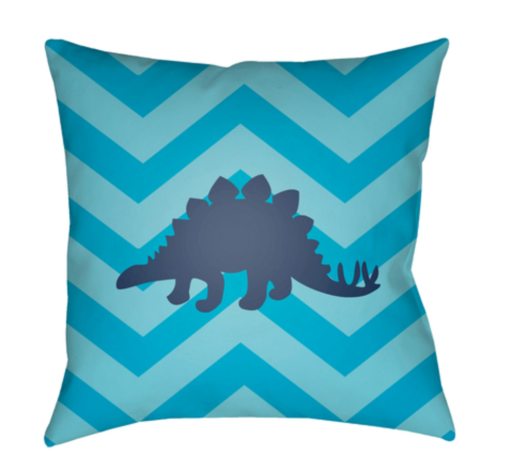 LI054-2020 Littles 20 x 20 x 4 in. Throw Pillow, Blue - Medium