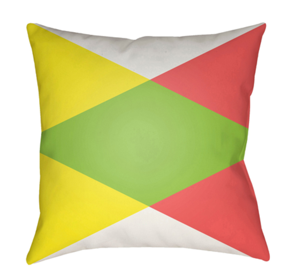 MD005-2020 Moderne 20 x 20 x 4 in. Throw Pillow, White - Medium