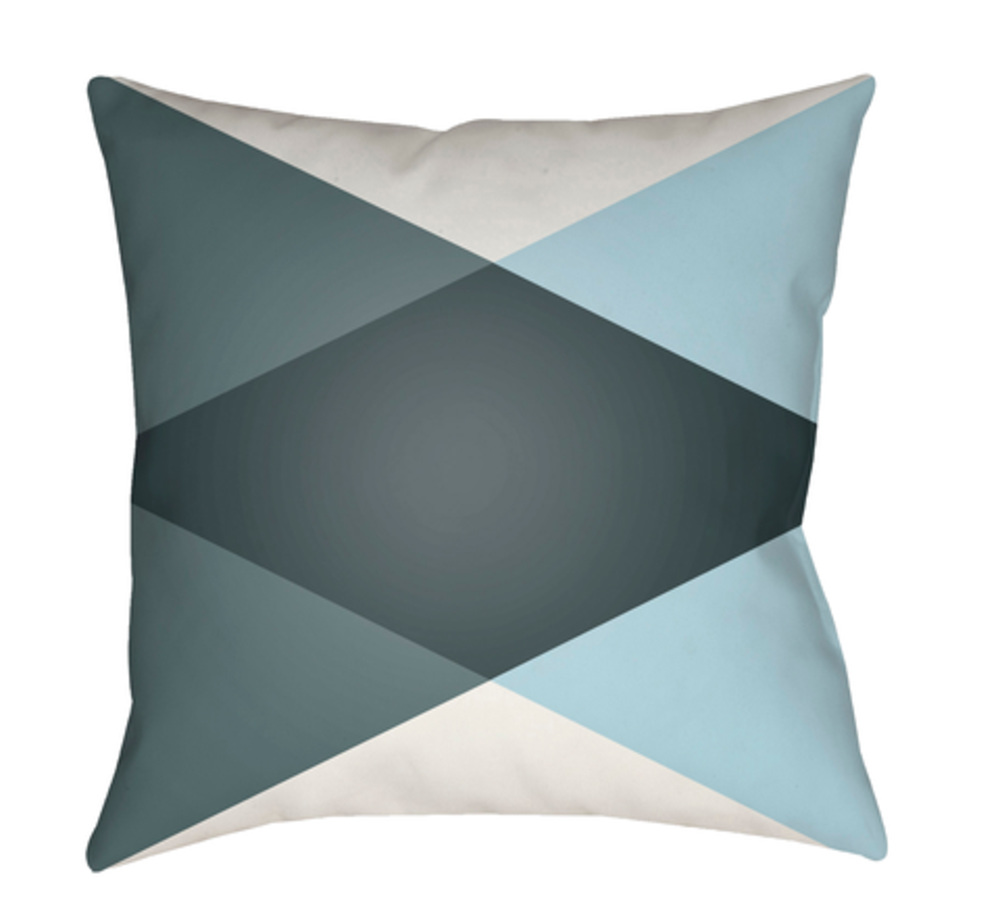 Moderne 20 x 20 x 4 in. Throw Pillow, White - Medium