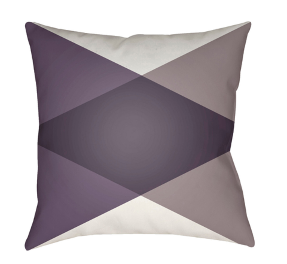 MD009-2020 Moderne 20 x 20 x 4 in. Throw Pillow, White - Medium
