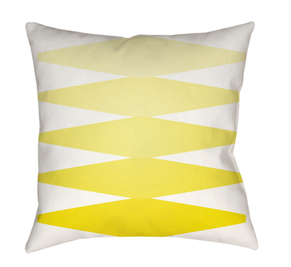 MD011-2020 Moderne 20 x 20 x 4 in. Throw Pillow, Yellow - Medium