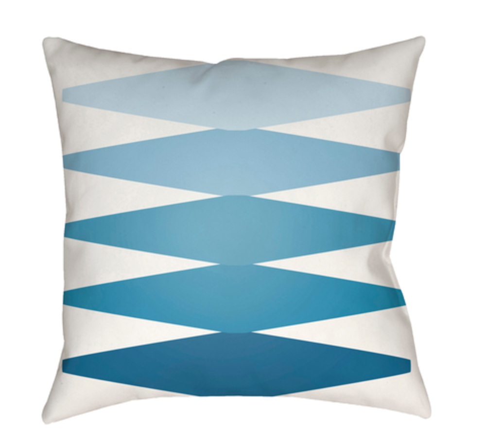 MD013-2020 Moderne 20 x 20 x 4 in. Throw Pillow, Blue - Medium